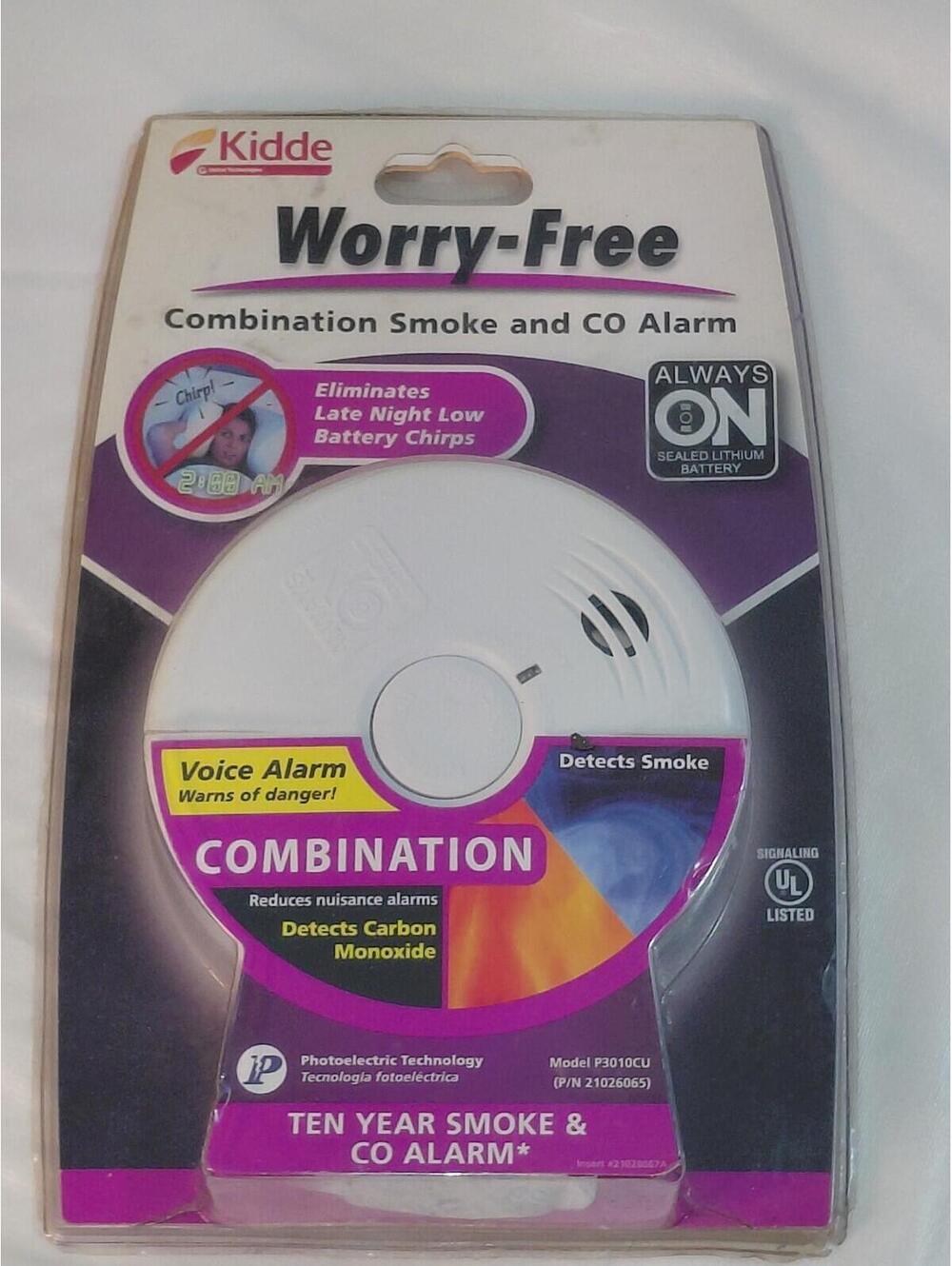 NEW SEALED Kidde P3010CU White Smoke & Carbon Monoxide
